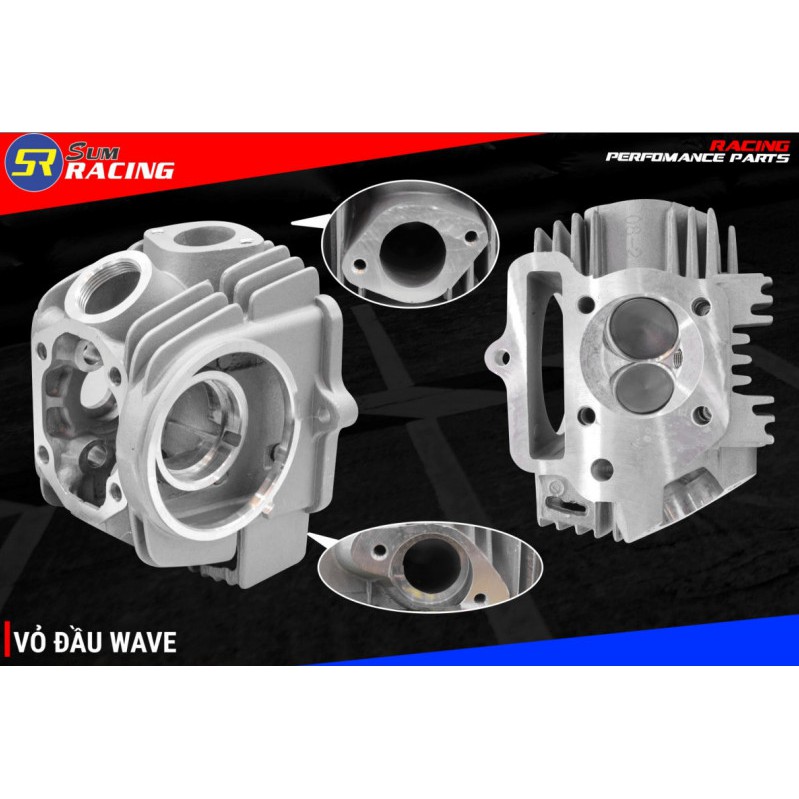 ĐẦU BÒ WAVE DREAM ĐỘ SUPAP 23-27-28 SUM RACING ( CHẢO TRÒN )