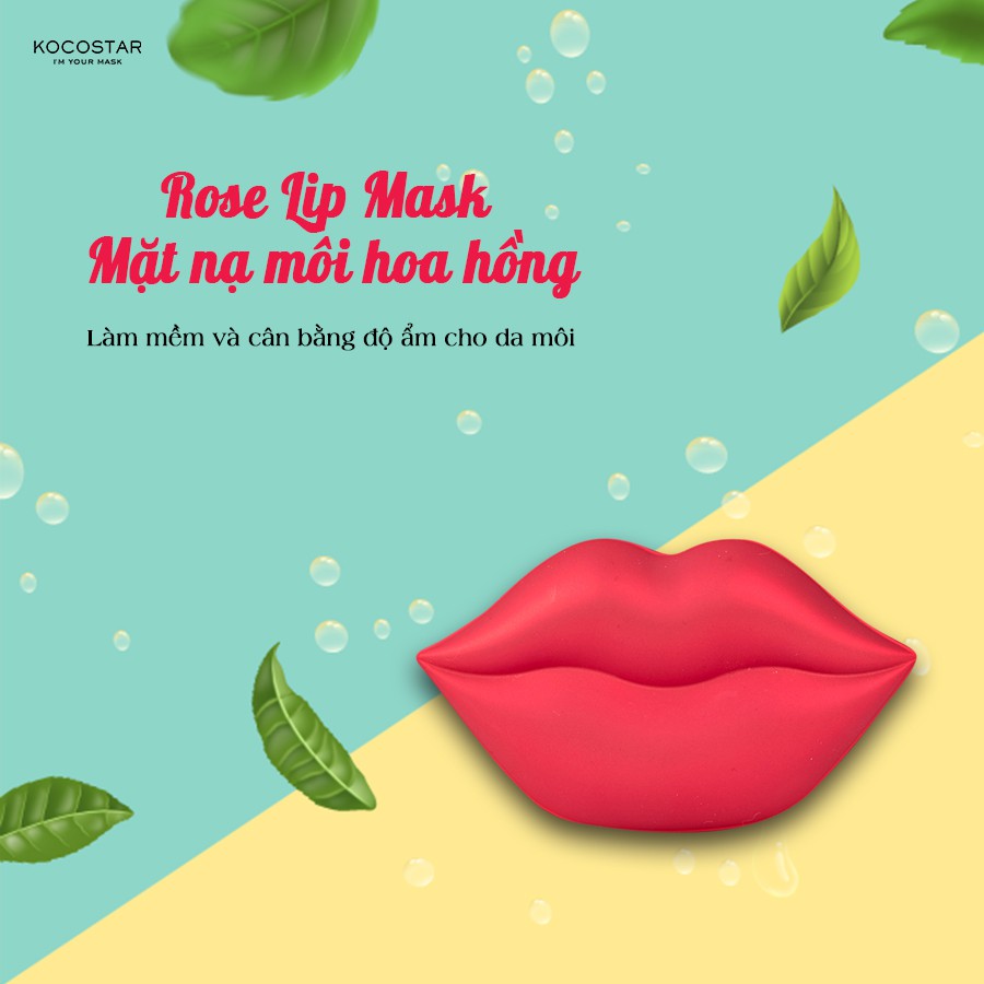 (GRAB / NOWSHIP) (DATE 07-01-2024) Mặt Nạ Môi Hoa Hồng Kocostar ROSE LIP MASK | BigBuy360 - bigbuy360.vn