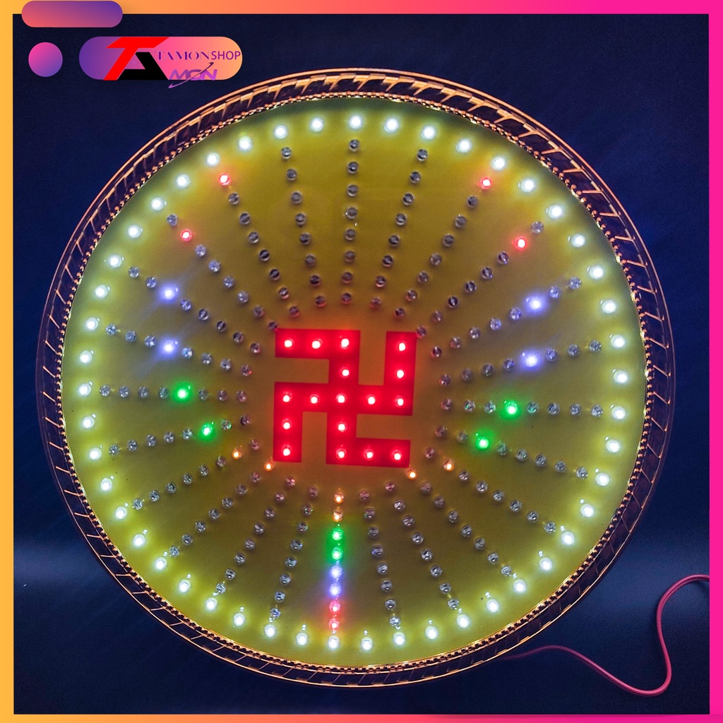 Hào quang led chữ vạn 32 chương trình đèn khác nhau, hào quang thờ ...