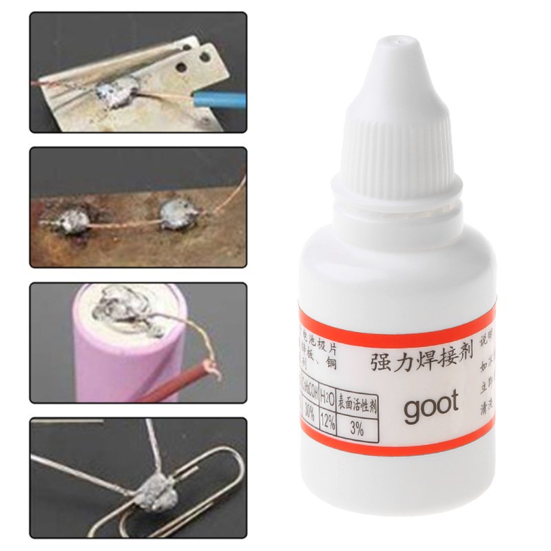 Keo hàn rosin dạng lỏng hiệu quả cao không cần chùi dành cho tấm thép không gỉ dành cho pin 18650