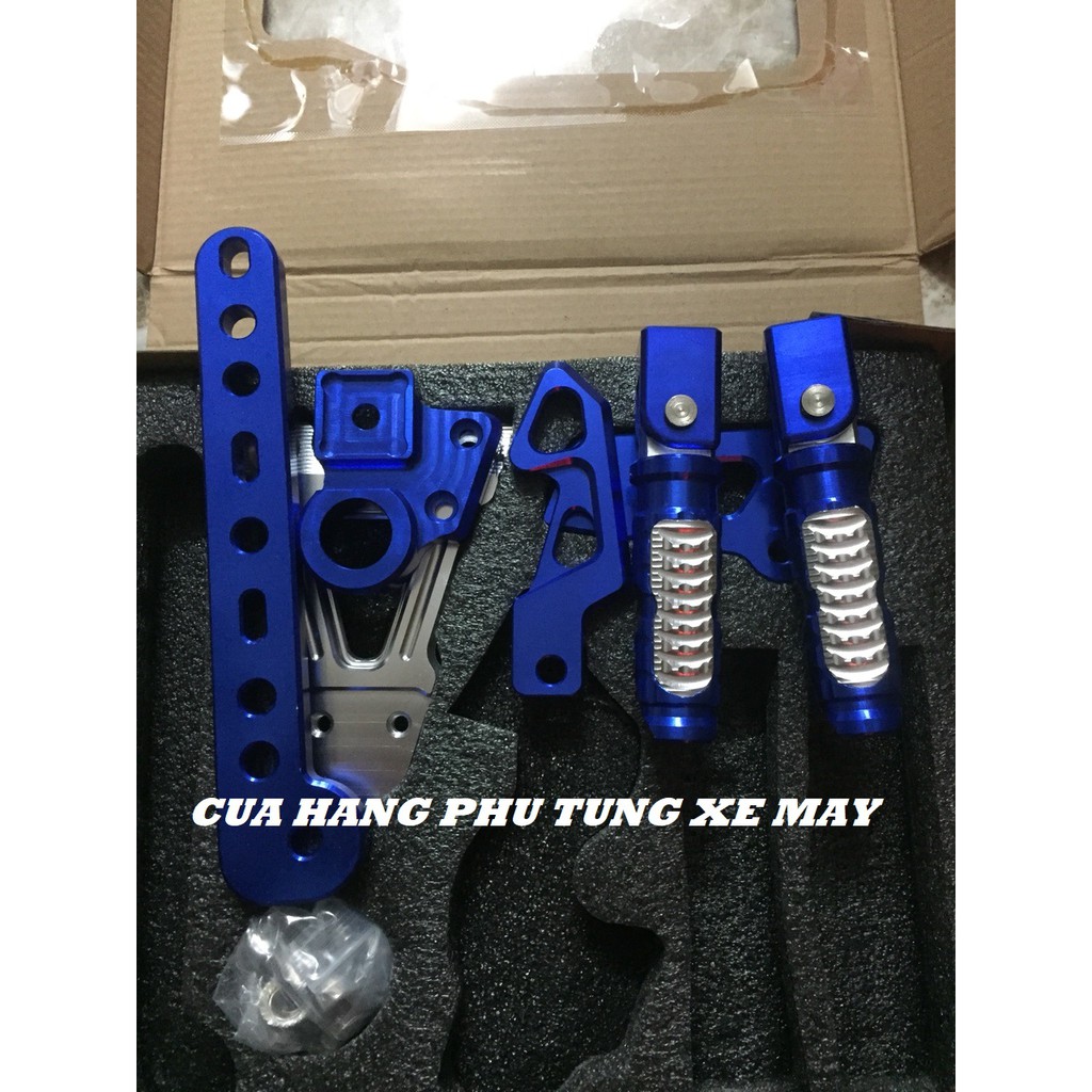 Bộ gác chân Biker nhôm CNC cho xe Yamaha Exciter 150 hàng cao cấp