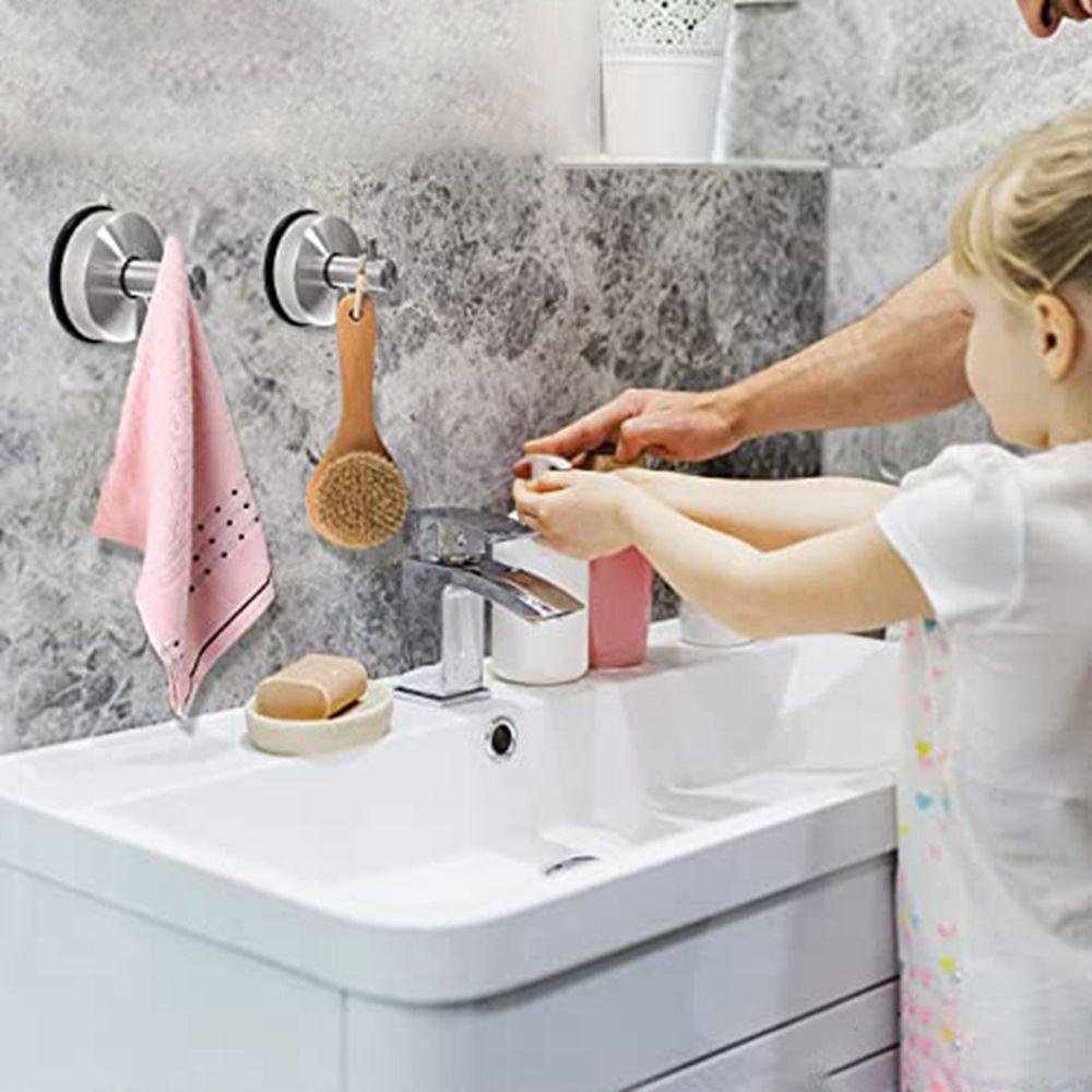 MOCHO Móc Treo Đồ Dán Tường Bằng Thép Không Gỉ Tự Dính Không Đục Lỗ Chống Rỉ Sét Cho Nhà Tắm