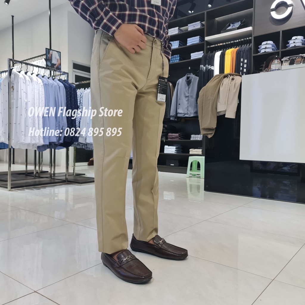 OWEN - (FREESHIP) Quần kaki nam 100% Cotton dáng SLIMFIT mã QKSL22231 - OWEN Flagship Store