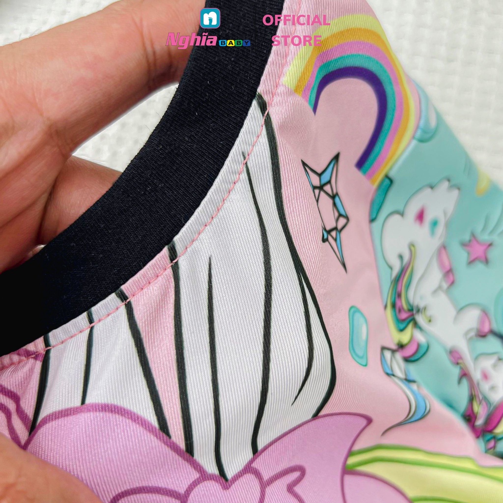 Đồ bộ bé gái thun lạnh 3d NGHĨA BABY dành cho bé từ 10-26kg