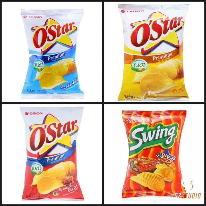 snack khoai tây Orion O’Star, Swing gói 63g
