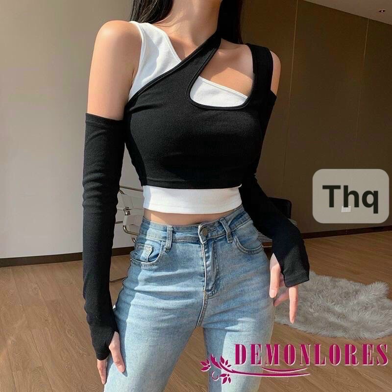 Set áo lệch pha trắng độc lạ