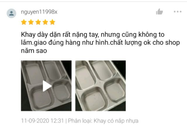 Khay cơm 4 ngăn  Hàn Quốc