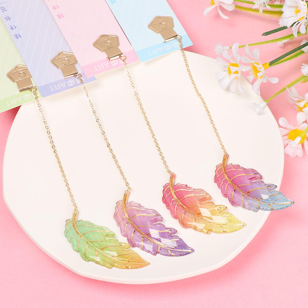 CHOOKEY Giá Đỡ Kẹp Sách Hình Hoa Anh Đào / Lá / Hoa Tuyết Sáng Tạo Dùng