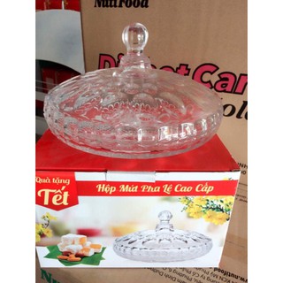 { nhập 3110CASHBACK20  tặng 35k) Thố mứt pha lê cao cấp quà tặng nutifood