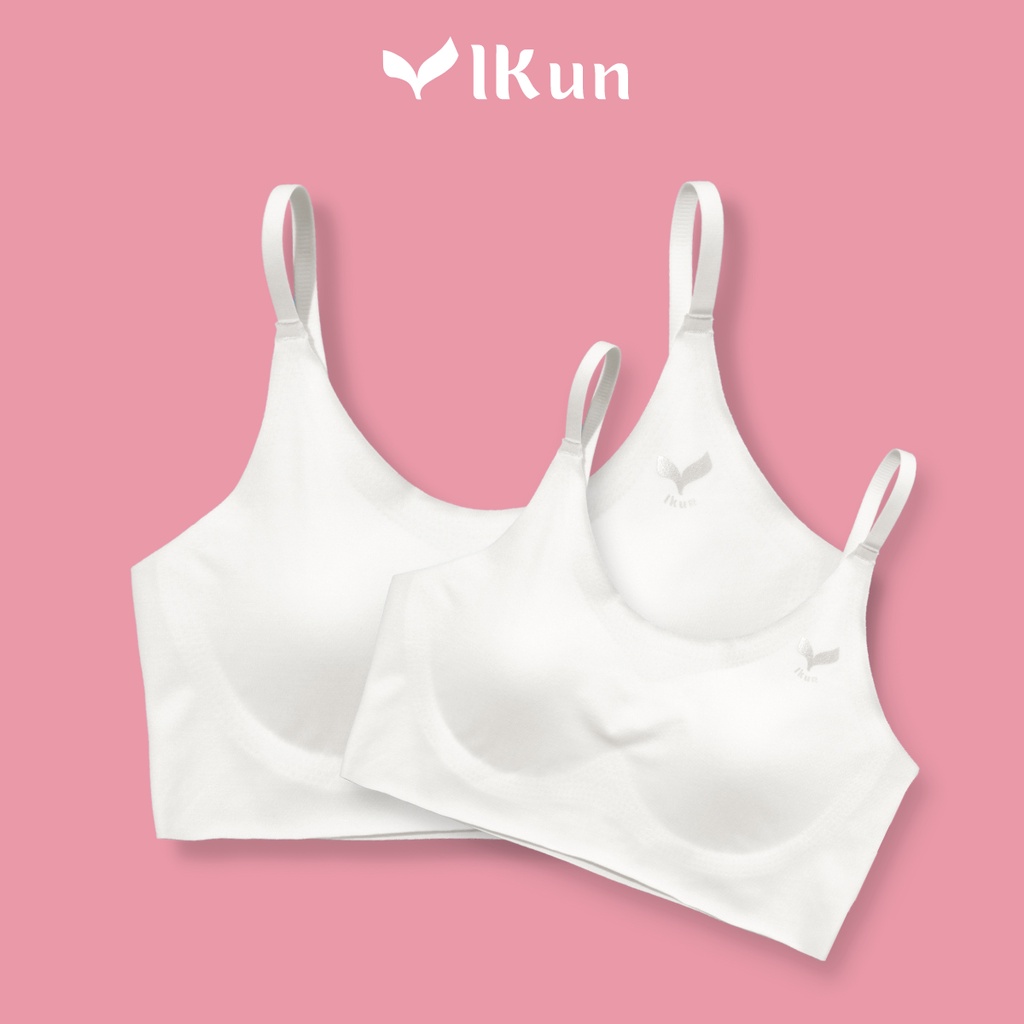 Combo 2 áo lót không viền mát lạnh cho bé gái Ikun Mát Lạnh chất liệu gỗ sồi AML02