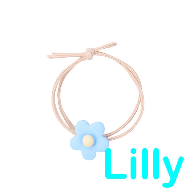 Dây buộc tóc đuôi ngựa hình hoa dễ thương cho nữ