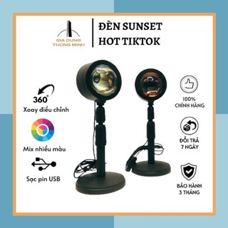 [SẴN HÀNG] 🌈 Đèn Rose BlackPink💖 đèn Sunset, đèn hoàng hôn 4 màu hot trend TikTok - Giao hàng sau 2h