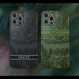 Ốp Điện Thoại Họa Tiết Gucci Cho iPhone13 11 XR 12 13Pro 13ProMax IX XS 13