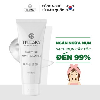 Sữa rửa mặt tạo bọt than hoạt tính Truesky dạng tạo bọt 60ml - Ance Cleanser