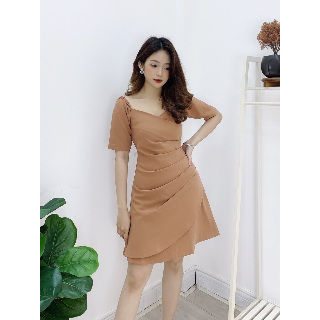 Váy vạt chéo 3 tầng