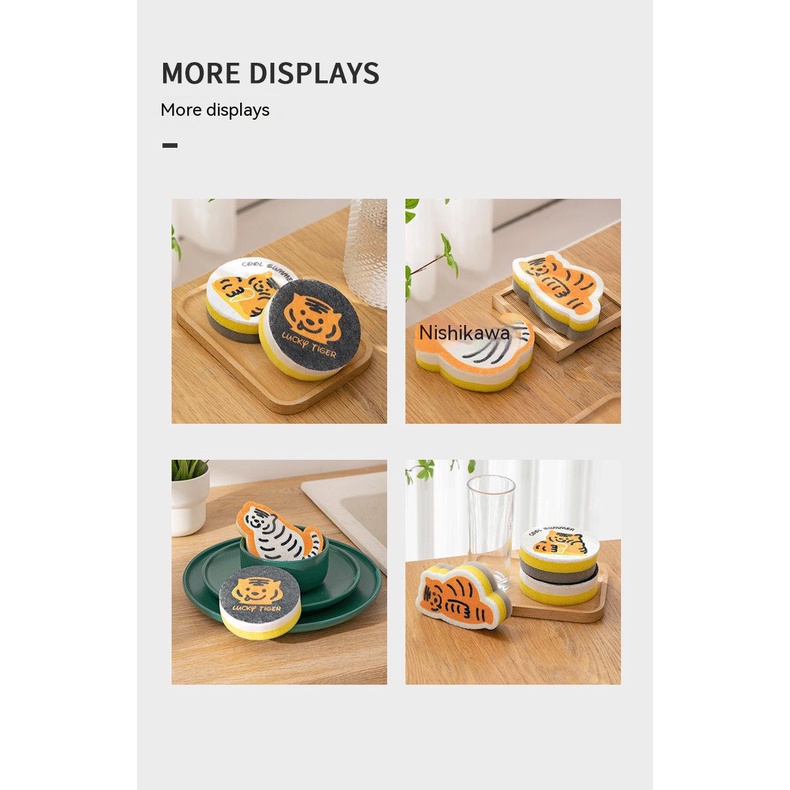 Miếng Bọt Biển Bằng Bột Cotton Dùng Rửa Chén Phong Cách Mới 2022