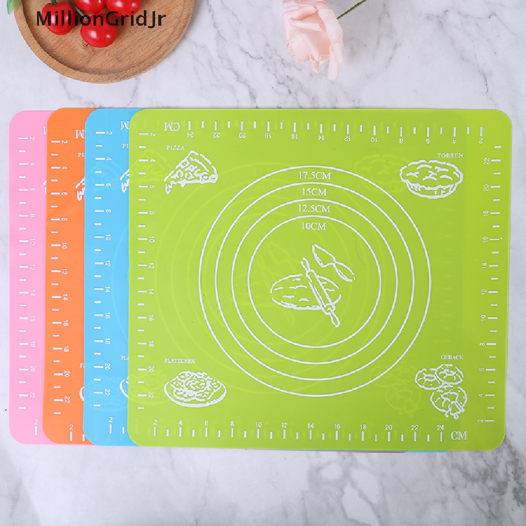 Thảm Nhào Bột Làm Bánh Bằng Silicon Chống Dính Kích Thước 26 * 29cm
