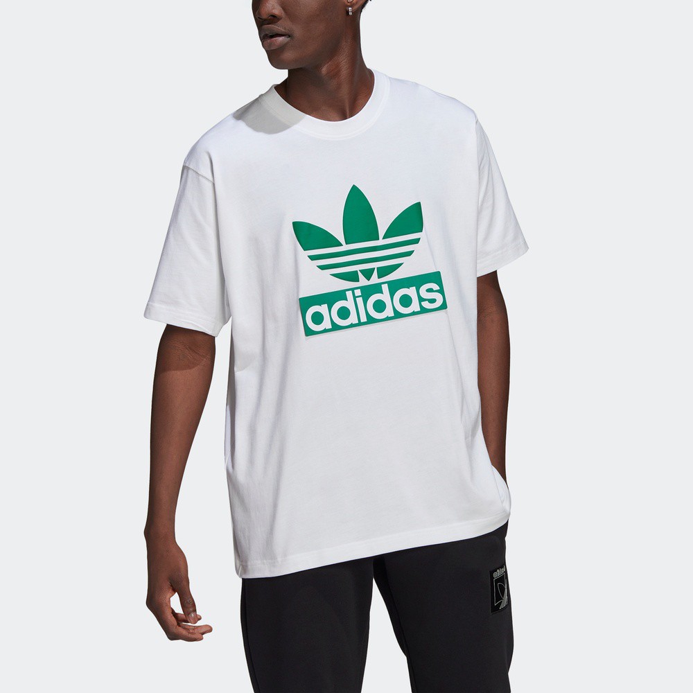 Clover printed short-sleeved men's sports t-shirt with adidas clover available