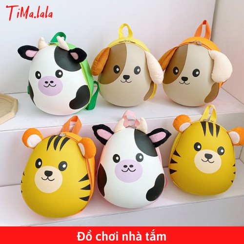 BALO TRỨNG 3D - Balo Trẻ Em Hình Thú Cưng 3D siêu nhẹ, bền, chống thấm nước cho bé Tima.lala [cam kết 100% hàng y hình]