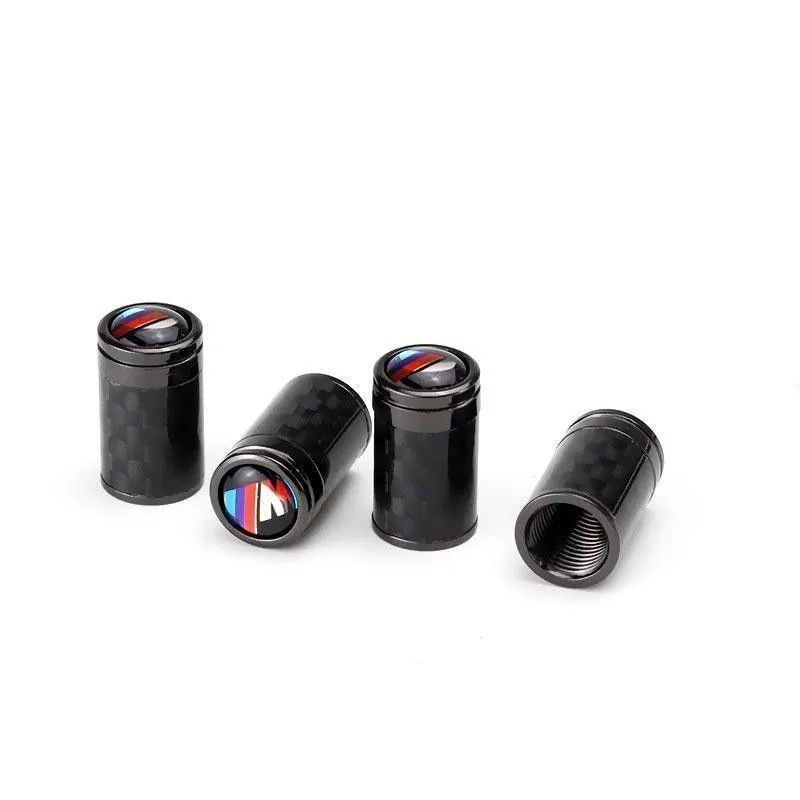 Set 4 Nắp Van Lốp Xe BMW m BMW X1 X3 M3 M5 X1 X5 X6 Z4 3 5 7 Series Bằng Sợi Carbon