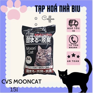 Cát vệ sinh cho mèo- cát Nhật đen Mooncat 15l siêu thấ thumbnail