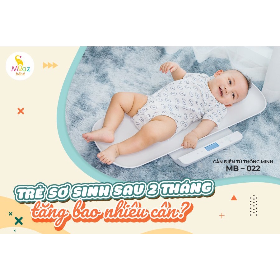 Cân điện tử cho mẹ và bé Moaz bebe Mb-022 hàng chính hãng bảo hành 1 năm