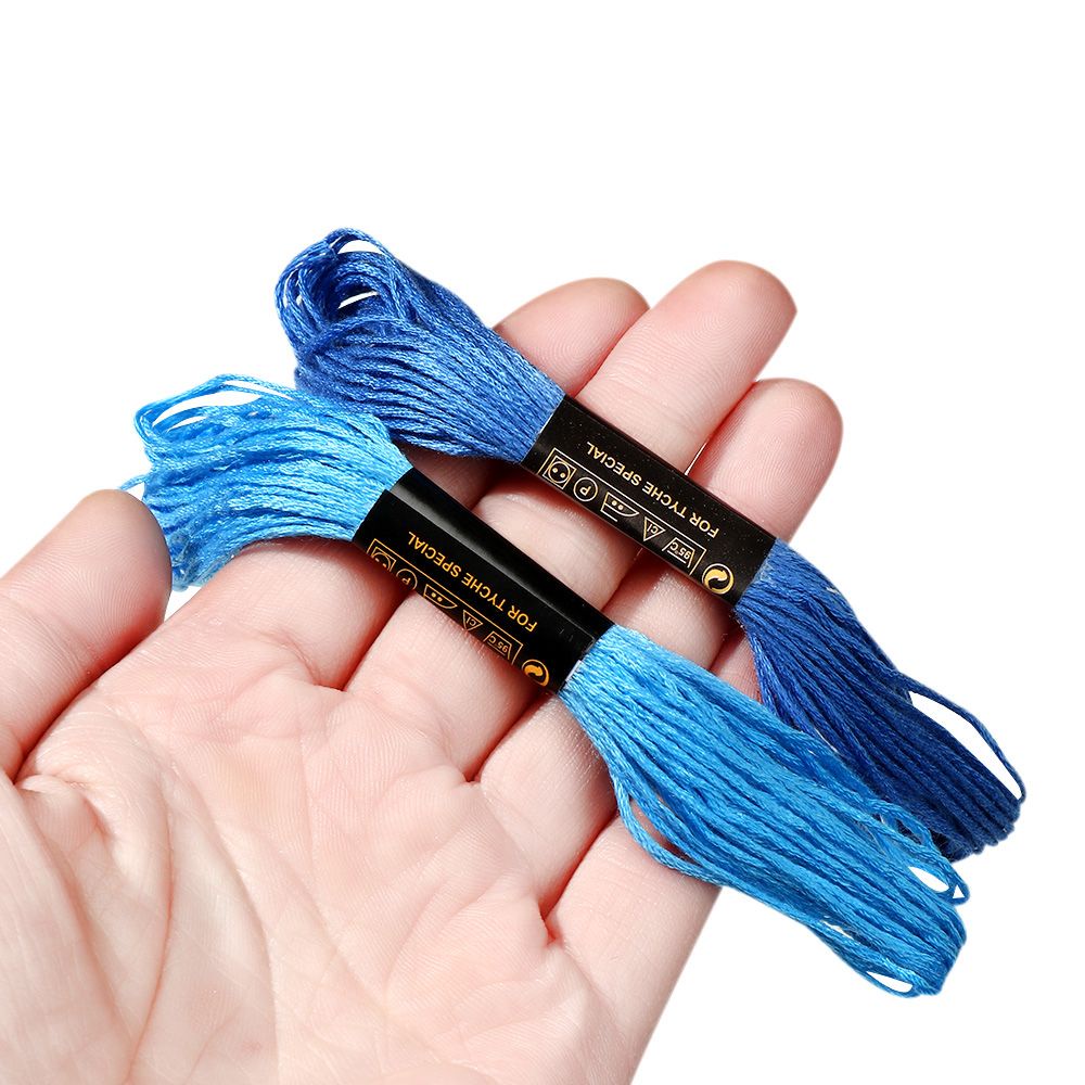 Bộ Dụng Cụ Thêu Tranh Chữ Thập Bằng Cotton Nhiều Màu Sắc DIY