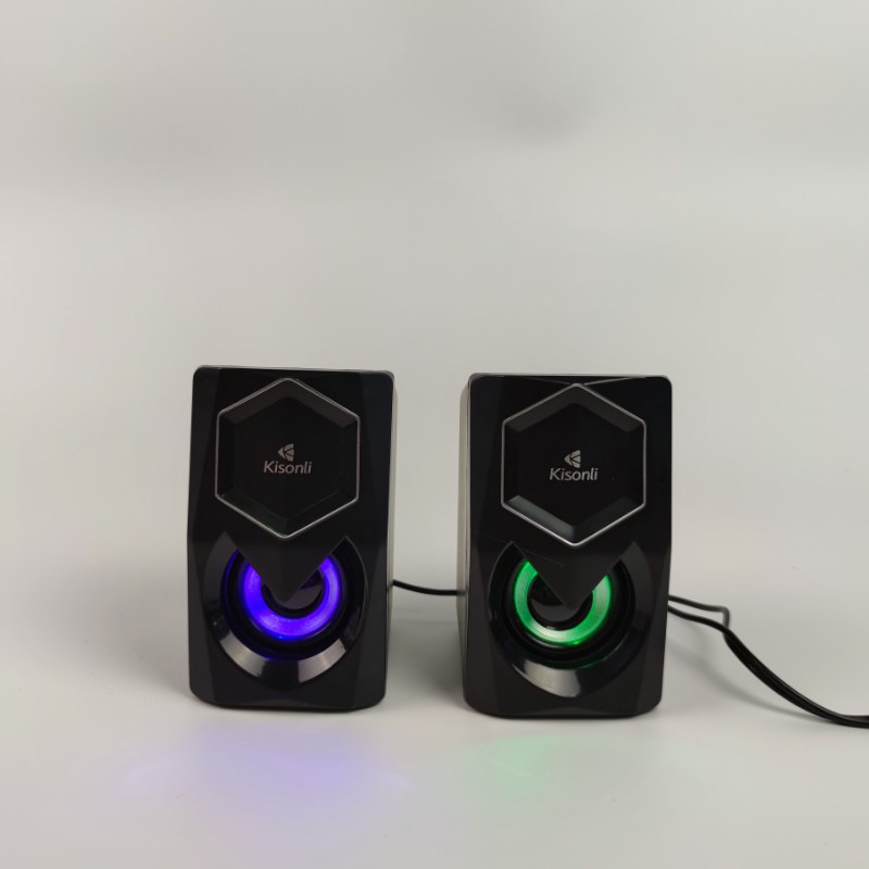 Loa vi tính Kisonli L-1020 có led - thiết kế hiện đại (nhiều màu) Nhất Tín Computer