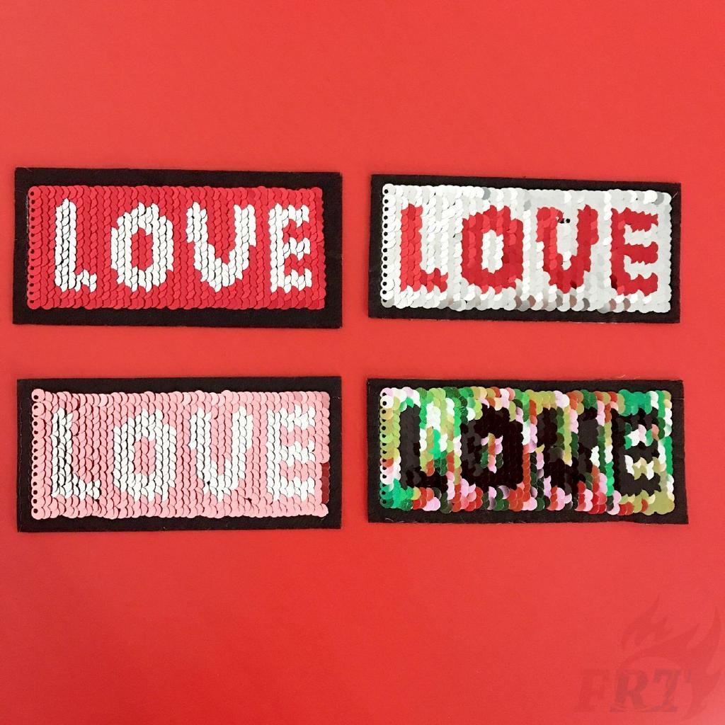 Sticker ủi thêu hình trái tim