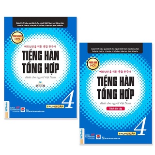 Sách - combo tiếng hàn tổng hợp dành cho người việt nam trung cấp 4