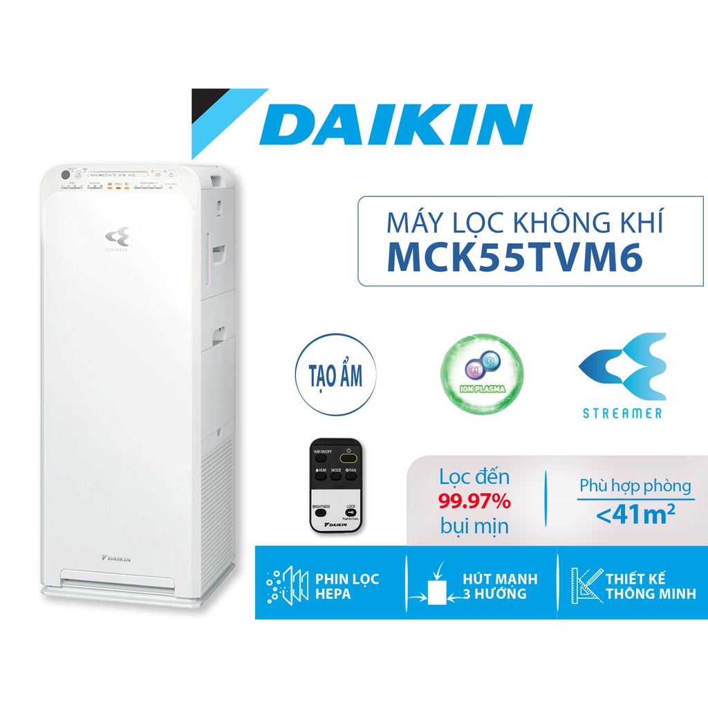 Máy lọc không khí tạo ẩm Daikin MCK55TVM6