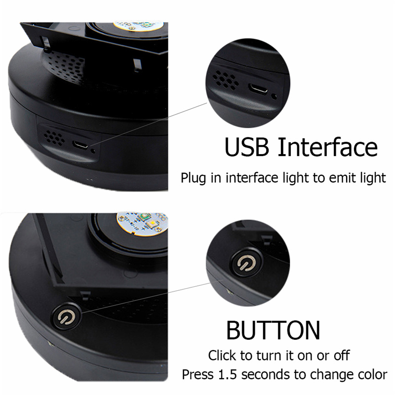 Đèn LED Chiếu Hiệu Ứng Bầu Trời Sao 60,000 Màu Đen Có Thể Điều Chỉnh 3 Màu Khác Nhau SJHY0406