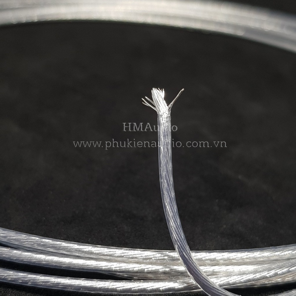 Dây cáp tai nghe đồng mạ bạc OFC đường kính 2.0mm