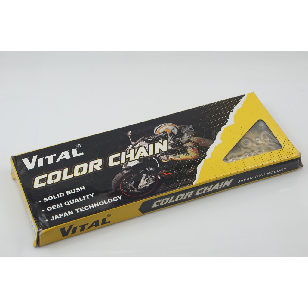 Sên vàng 9 ly 428 100L-106L- 114L, 122L, 124L, 132L, 134L hiệu Vital có khóa sên, nhập Malaysia