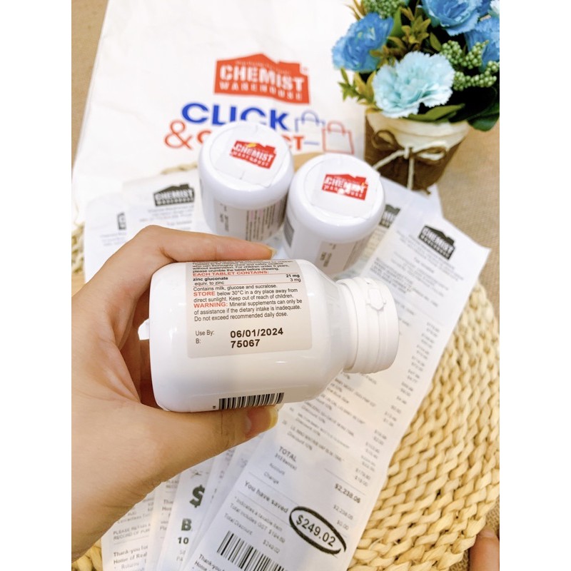 Kẹo Kẽm Zinc Bioisland 120 viên cho bé từ 1 tuổi - Xuất xứ Úc