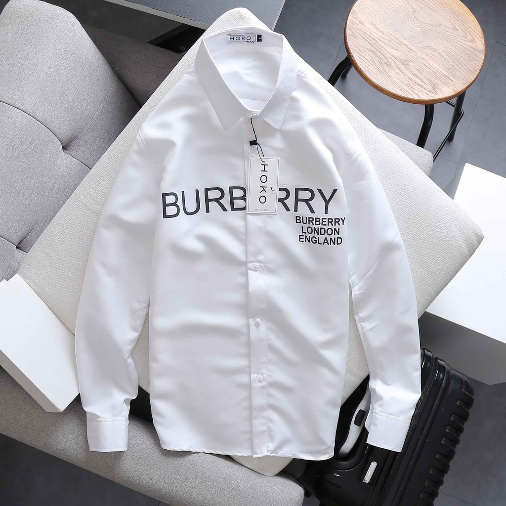 Áo sơ mi nam Hàn Quốc tay dài thời trang cao cấp họa tiết logo Burberry trẻ trung năng động AN60 - Socool Store | BigBuy360 - bigbuy360.vn