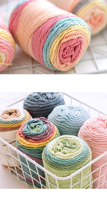 Len Cotton Rainbow (cuộn 100gr)