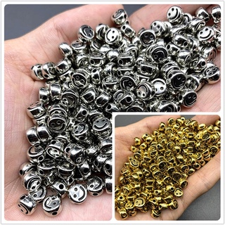 Hạt nụ cười màu vàng bạc acrylic 7mm / 10mm