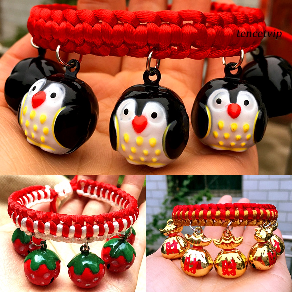 Vòng đeo cổ họa tiết hoạt hình có chuông dễ thương dành cho thú cưng
