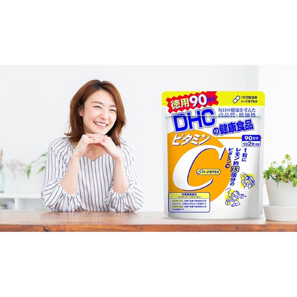 Viên uống DHC Bổ sung Vitamin C Nhật Bản Gói 180 Viên