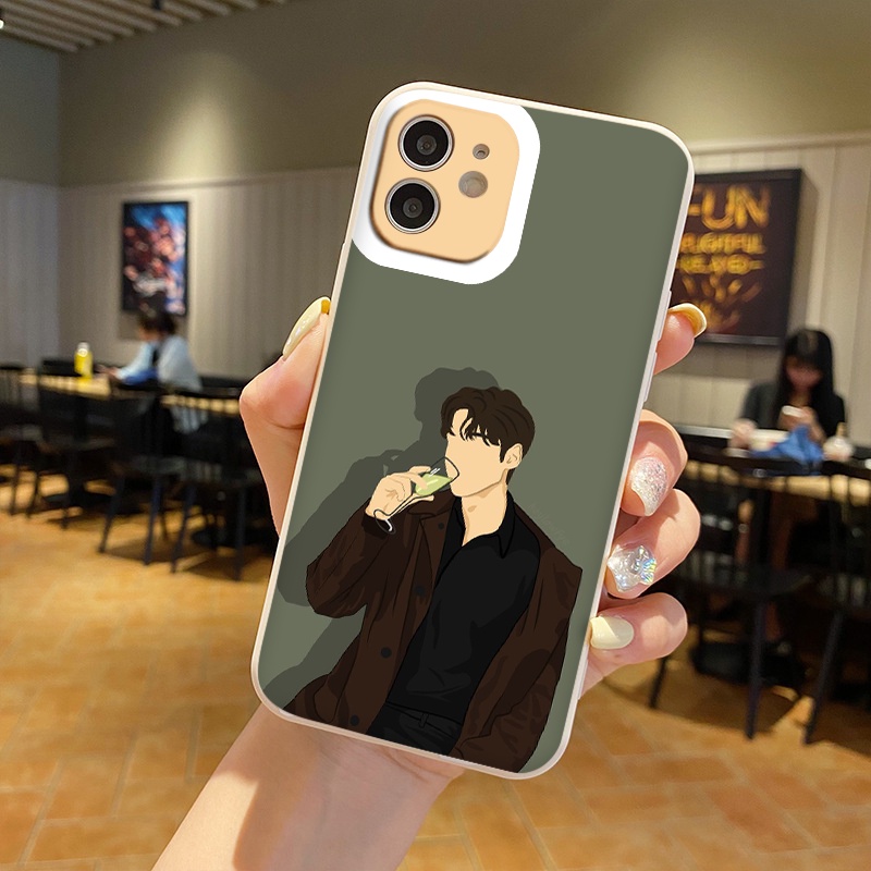 Ốp lưng iphone anh chàng Áo Đen cool ngầu ốp IPhone 13 Pro Max 12 11 PRO MAX 7plus 8plus X XR XSMAX vuông cạnh