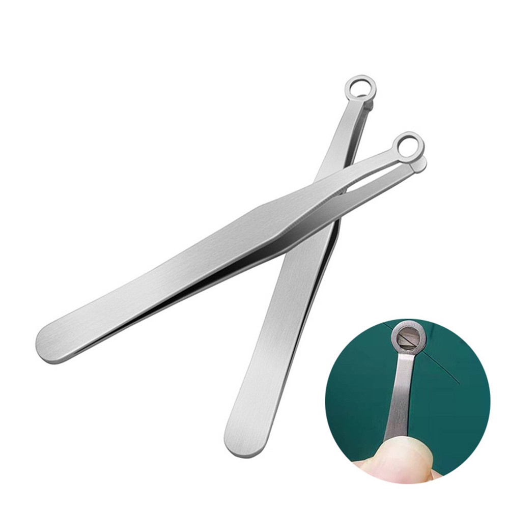 Dụng Cụ Tỉa Lông Mũi Đầu Tròn Bằng Thép Không Gỉ Tiện Lợi