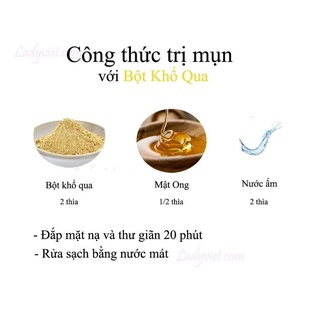 100g BỘT KHỔ QUA ngăn ngừa mụn thải độc cho da dưỡng da mịn màng