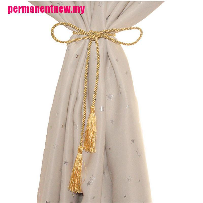 Giá Đỡ Rèm Cửa Sổ Vải Cotton 10 Màu Phối Tua Rua Trang Trí Nhà Cửa