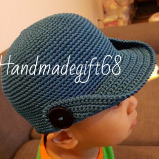 Mũ lưỡi trai sợi thô handmade cho bé (mẫu 1)