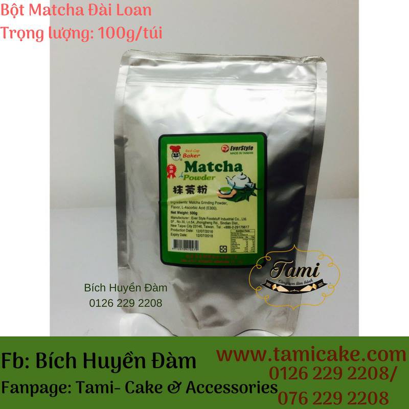 Bột Trà Xanh Matcha Đài Loan (100g)