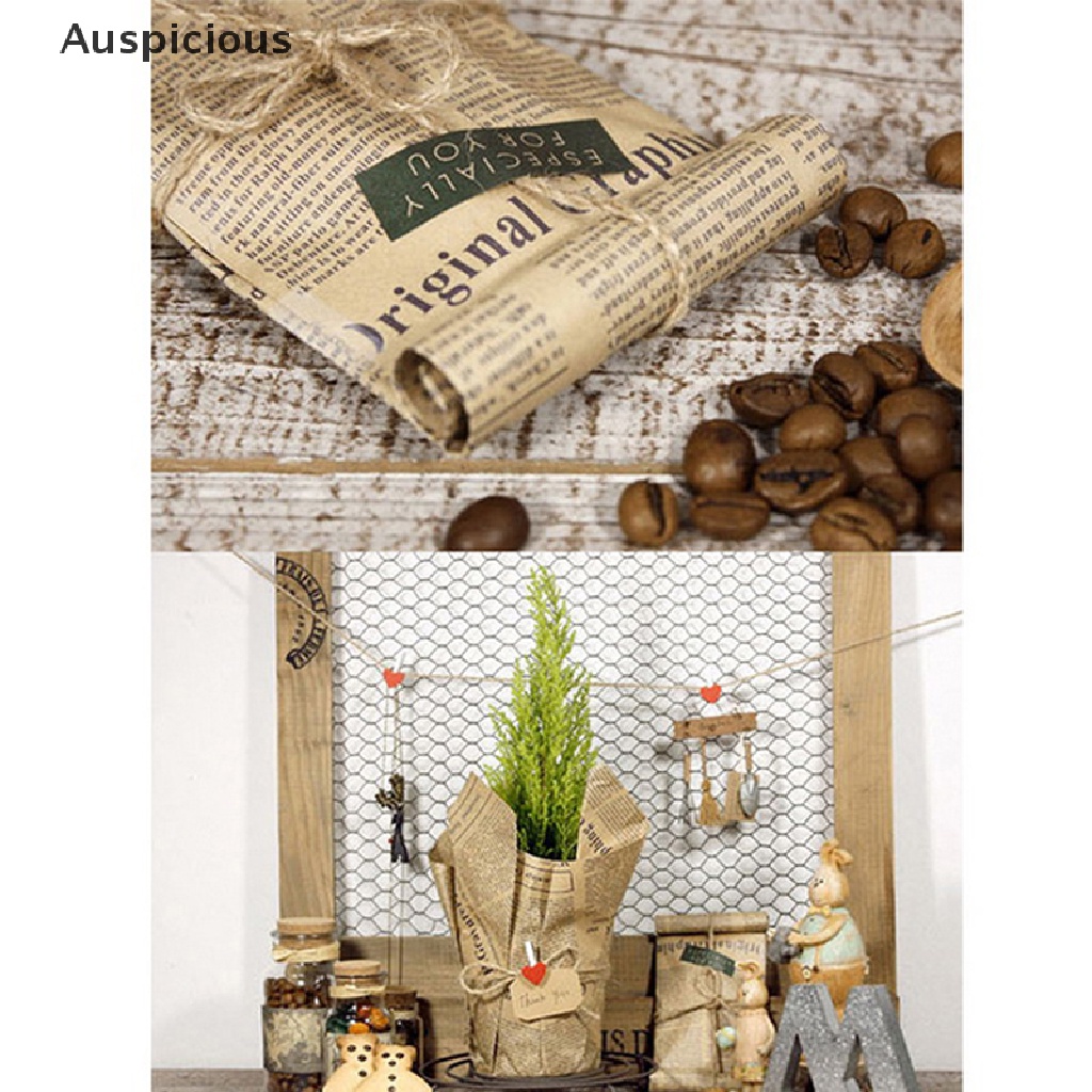 Cuộn Giấy Gói Quà Hai Mặt Phong Cách Vintage
