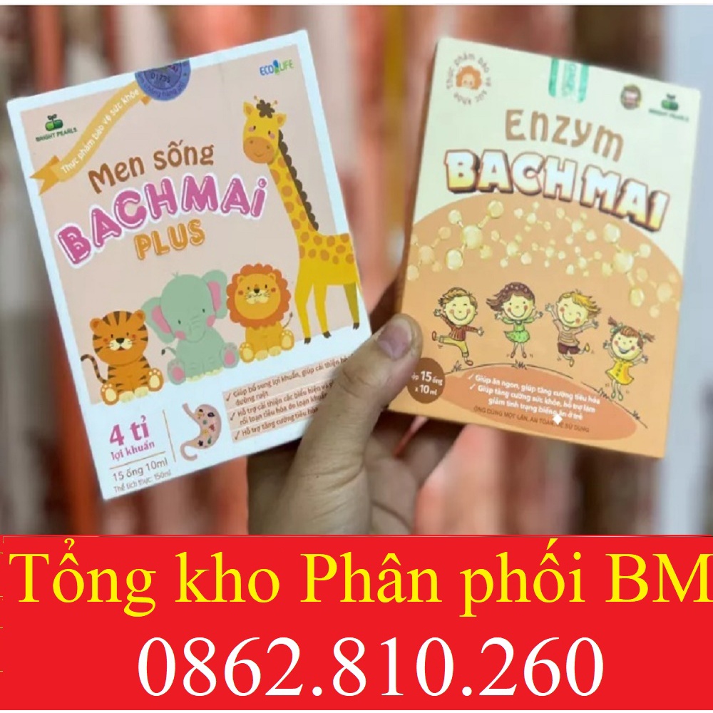 Enzym Bạch Mai & Liquid Enzymes, MEN SỐNG BẠCH MAI PLUS cho hệ tiêu hóa