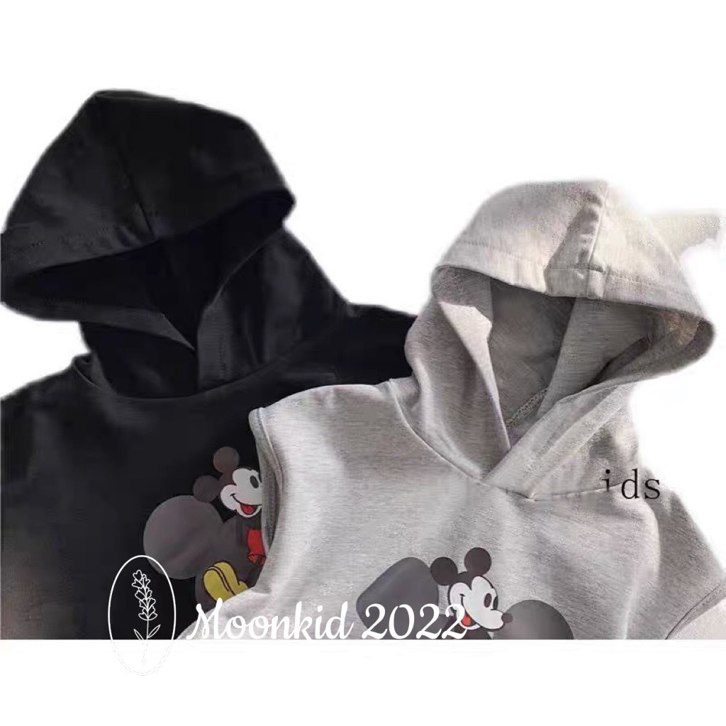 Bộ quần áo mũ hip hop cho bé gái 8-20kg