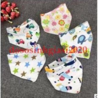 Yếm cho bé-Set 1 yếm cotton nút (giao mẫu ngẫu nhiên)